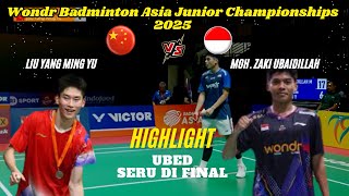 Moh Zaki Ubaidillah ina Vs Liu Yang Ming Yu chn Ms Final Wondr Bajc 2025