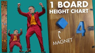 Make A Height Chart Using Only 1 Board!