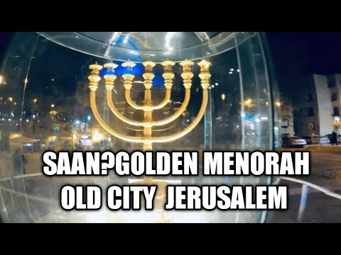 Saan? Ang  gintong Menorah sa Jerusalem