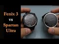 Comparaison Fenix 3 Spartan Ultra