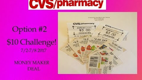 CVS $10 CHALLENGE Breakdown with Coupons OPTION 2/Google Doc  7/2-7/8 2017