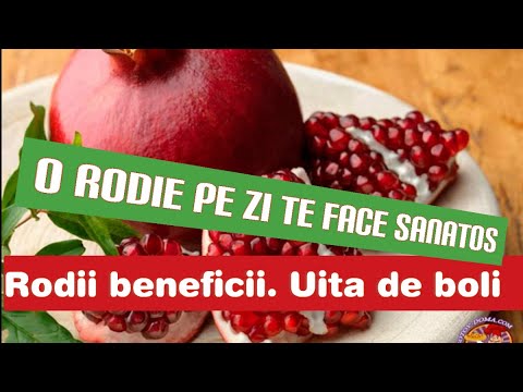 Rodii beneficii. Cocktail de sănătate, coaja de rodie protejeaza sistem imunitar. Ceai - Anticancer!