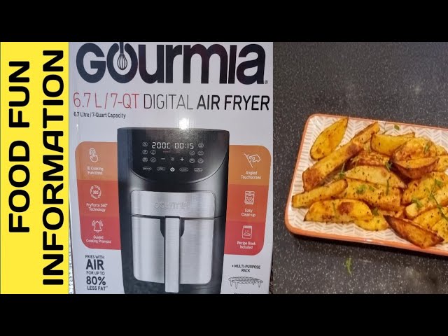 Gourmia 7qt Air Fryer, Unboxing Review & First Cook