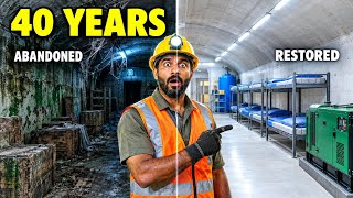 Abandoned Underground Bunker Restoration | Full Timelapse | Modular Home Lab