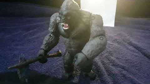 Godzilla vs Kong 2021 - Kong Finds Battle Axe (Stop Motion Recreation)