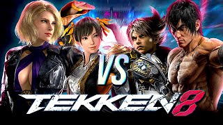 TEKKEN 8 Arena Showdown: Nina vs Law and Xiaoyu vs Lars Gameplay 🔥