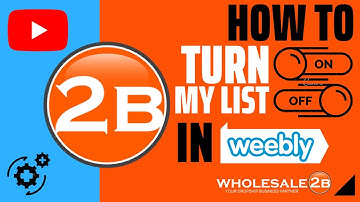 HOW TO TURN YOUR LIST ON OR OFF (Weebly plan: Step 7)