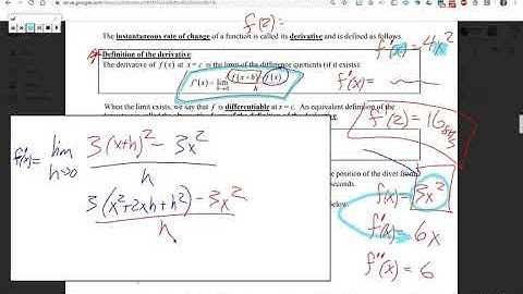 AP Calculus | Unit 2 - Differentiation: Definition and Basic Derivative Rules (Day 1)