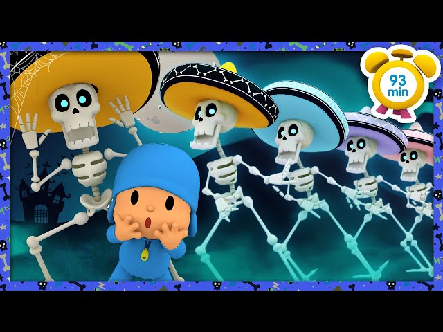 💀 POCOYO in ENGLISH - Spooky Scary Skeletons [93 min] | Full Episodes | VIDEOS and CARTOONS for KIDS class=