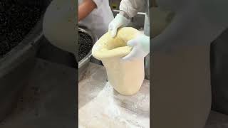 Unique Process of Making Traditional Bread Stuffed with Black Sesame