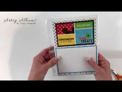 Cutting Page Protectors to Customize, Tutorial