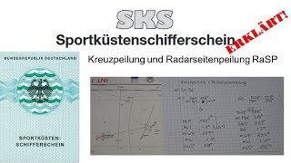 Sks Kartenaufgaben - Detailvideo Kreuzpeilung Und Radarseitenpeilung Rasp