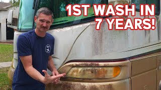 FREE Abandoned RV 1st Wash In 7 Years