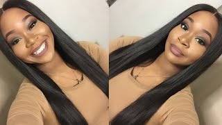 My Aliexpress Brazilian Straight Closure \& Hair Install Review | Pretty Lady Hair