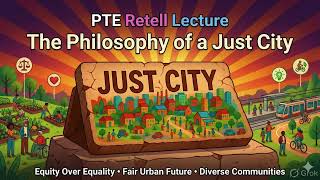 PTE Retell Lecture Episode 019 | The Philosophy of a Just City