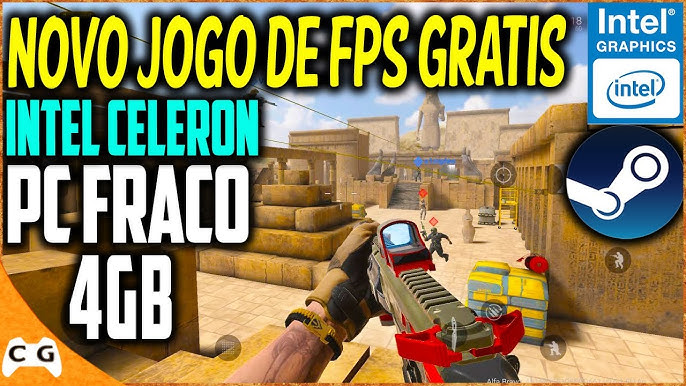 NOVO JOGO DE FPS DA STEAM PARA PC FRACO 2GB DE RAM INTEL HD SEM PLACA DE  VÍDEO - Heat Reborn 