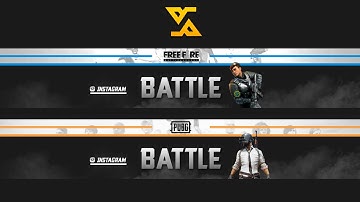 Cara Membuat Banner/Header FREE FIRE & PUBG Channel Youtube di Android | Banner Tutorial #43