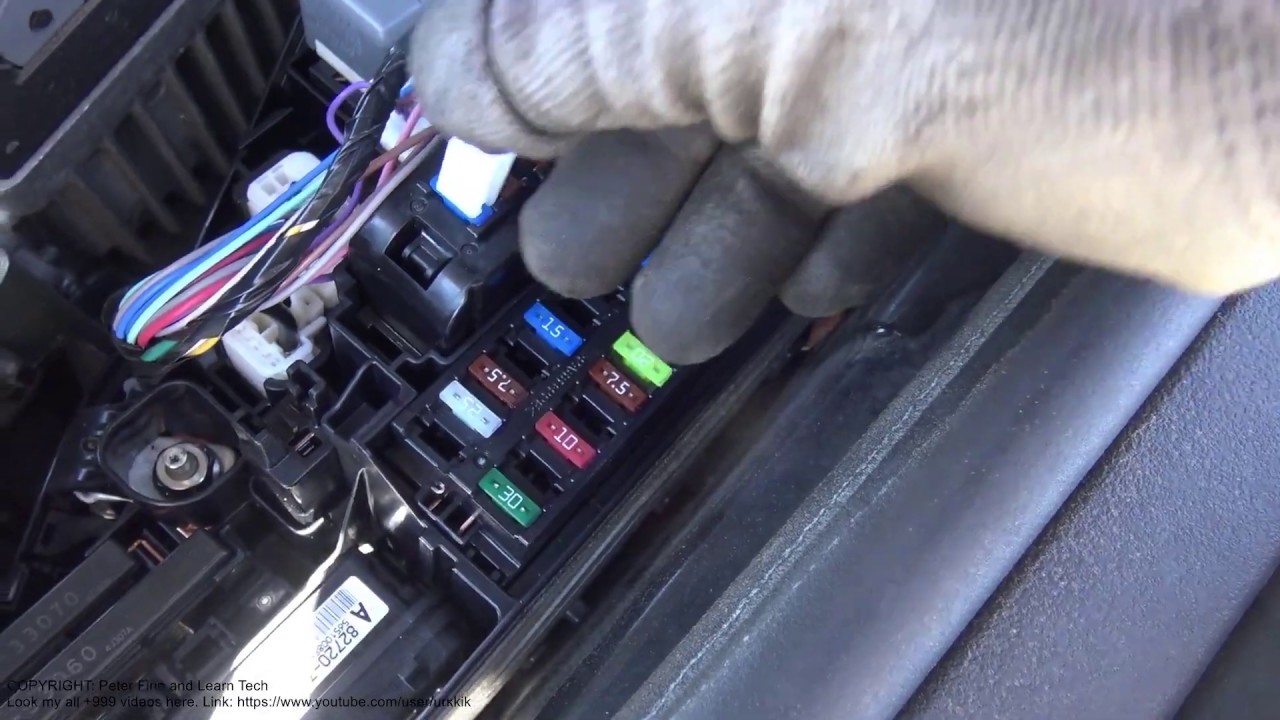How to replace fuses Toyota Camry. Years 2007 to 2018 - YouTube