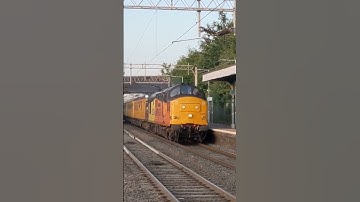 Colas 37 Test train passing Marks Tey #tractor #class37 #railway