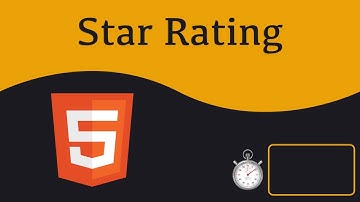 How To Create a Simple Star Rating with HTML CSS #star
