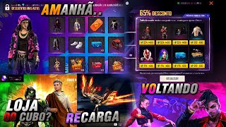 AMANHÃ!! NOVA LOJA DESCONTO DOS OITO, NOVA RECARGA PEGASUS, PACOTES TRAP DE VOLTA E MAIS - FREE FIRE