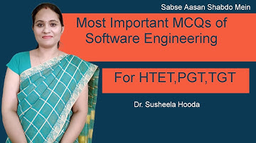 Part-17: Most important MCQs of Software Engineering for HTET 2020| PGT| TGT|Computer science