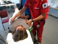 Turn a patient on the stretcher by Per Halvor Lunde