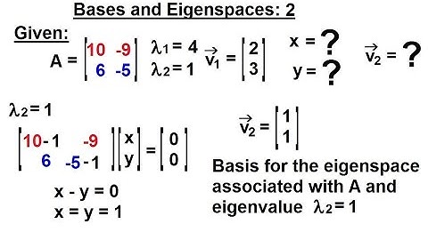 Linear Algebra: Ch 3 - Eigenvalues and Eigenvectors (10 of 35) Bases and Eigenvalues: 2