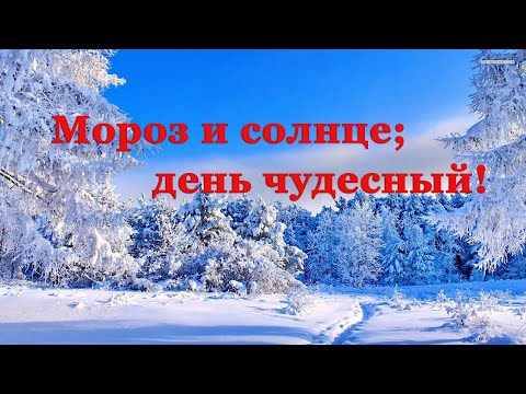 Александр Пушкин. Зимнее Утро | Стихи О Природе Поэтов 19 Века