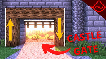 EASY & BEST Working Castle Gate in Minecraft Bedrock Edition 1.21 (PE/Xbox/PS4/PS5/Windows10/Switch)