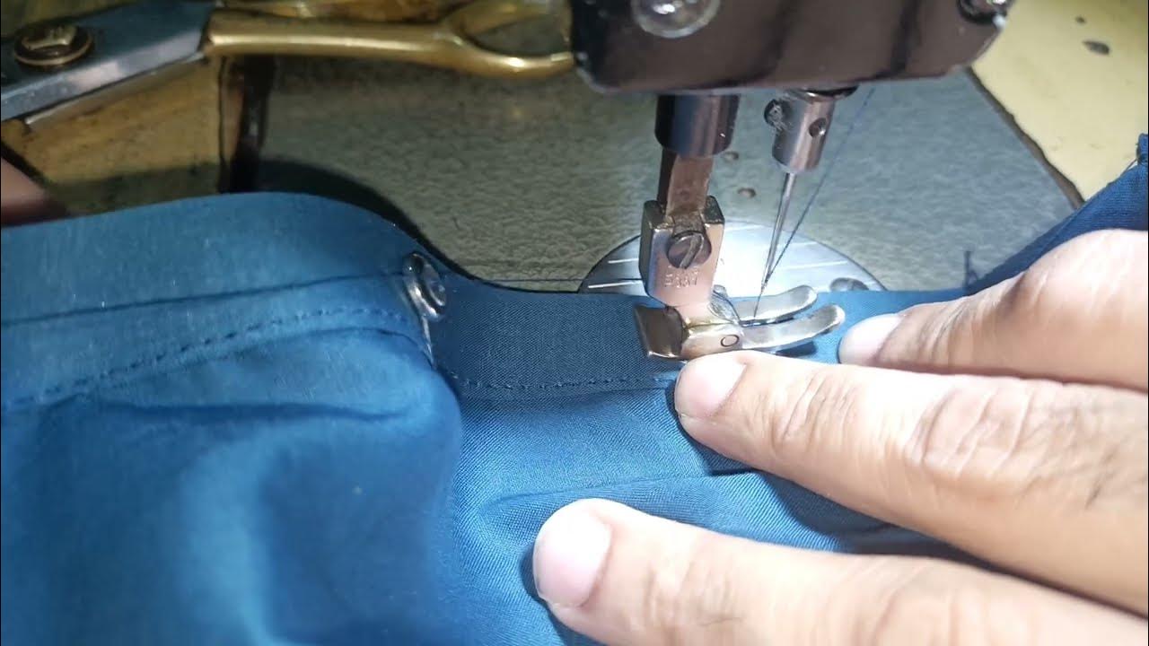 Gents 🧔Button🔘 Lagane Ka Tarika Silai Machine Ke Sath °°Stylish Design