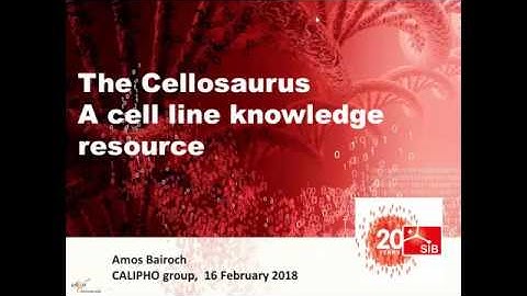 Cellosaurus, Dr. Amos Bairoch