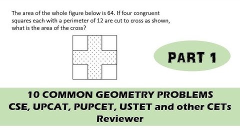10 EXAMPLES - Geometry - CSE, UPCAT, and other CETs Reviewer
