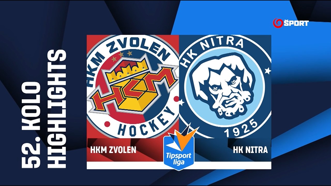52. kolo: HKM Zvolen – HK Nitra 5:4 pp (1:0, 1:3, 2:1 – 1:0)