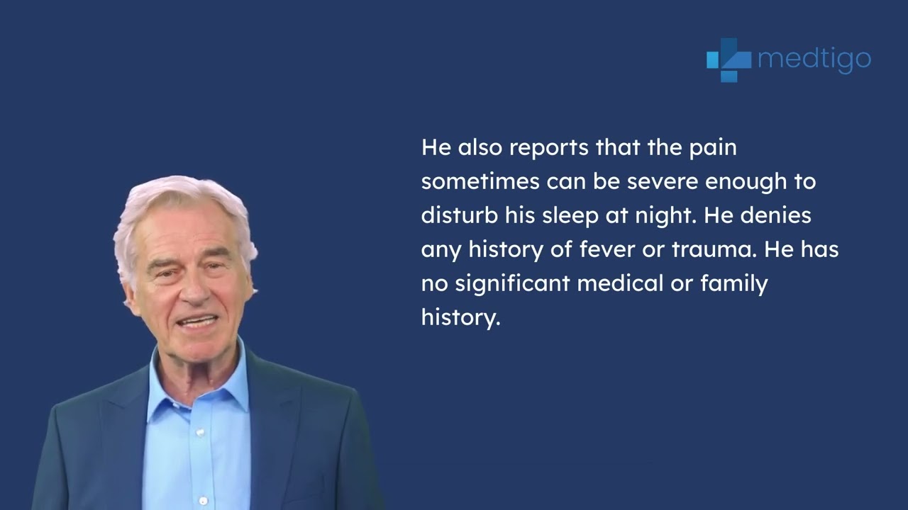 A 52 year old adult with progressive foot pain and numbness