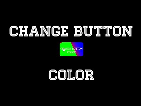How To Create An Effect To Change Button Color Using Html And Css Youtube