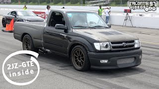 730hp Single Turbo 2JZ Tacoma Goes Roll Racing - 160mph in a Pickup!