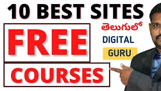 FREE COURSES BEST WEBSITES || Top 20 E- Learning SITES  with Certification 2022 || Digital Guru Sai screenshot 5