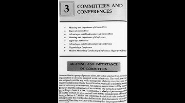 FYBCOM SEM-II | BUSINESS COMMUNICATION MANAN PRAKASHAN NOTES | MODULE:1 COMMITTEES AND CONFERENCES