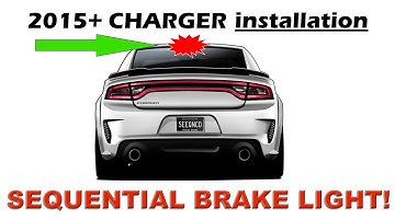 2015+ Dodge Charger Sequential 3rd Brake Light LED board INSTALLATION video.