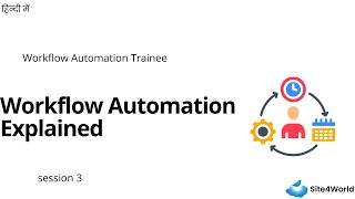 Workflow Automation Trainee Session 3 : Workflow Automation Explained