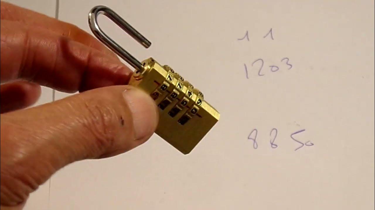 comment trouver le code perdu d'un cadenas à 4 chiffres 