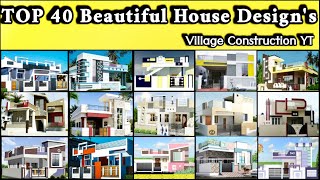 Top 40 Beautiful House Elevation Design's photos || Modern House Designs // Village Construction