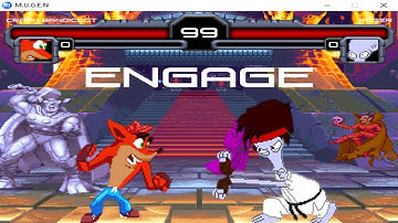 Crash Bandicoot vs Roger Smith SO CLOSE TILL THE END🔥 Insane Fight!!! Mugen Tribute Gameplay 2023