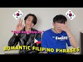KOREAN GUYS learning Romantic Words in Filipino