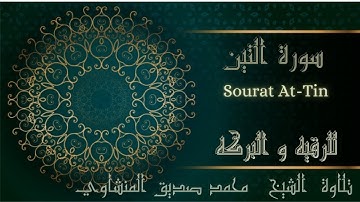 قرآن كريم محمد صديق المنشاوي ترتيل ـ  سورة التين - Sourat At-Tin  récitée par  Mohamed Al Minshawi