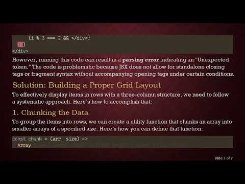 Creating a Dynamic Grid Layout in React