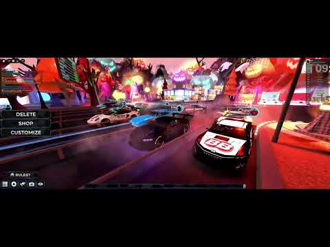 very calm race game: Roblox Backstretch Battles Racing