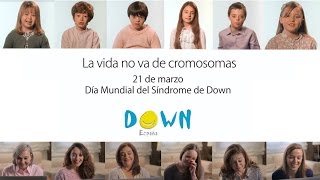 La vida no va de cromosomas - Campaña 2015 DOWN ESPAÑA por el Día Mundial del Síndrome de Down