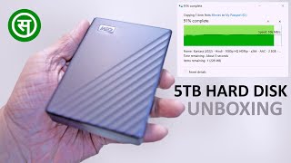 5TB WD Hard Disk Unboxing - Western Digital Hard Drive | My Passport Portable HDD (SANEETS Gear)